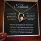 To My Soulmate - I'LL BE WITH YOU FOREVER - Forever Love Necklace (Yellow & White Gold Variants)