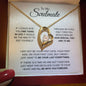 To My Soulmate - I'LL BE WITH YOU FOREVER - Forever Love Necklace (Yellow & White Gold Variants)