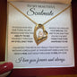 To My Beautiful Soulmate _ I LOVE YOU FOREVER & ALWAYS - Forever Love Necklace (Yellow & White Gold Variants)