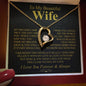 To My Beautiful Wife - I LOVE YOU FOREVER & ALWAYS - Forever Love Necklace (Yellow & White Gold Variants)