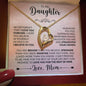Daughter - Straighten Your Crown - Mom - Forever Love Necklace (Yellow & White Gold Variants)