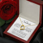 To My Soulmate - I'LL BE WITH YOU FOREVER - Forever Love Necklace (Yellow & White Gold Variants)