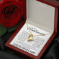 To My Soulmate _ I LOVE YOU FOREVER & ALWAYS - Forever Love Necklace (Yellow & White Gold Variants)