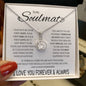 To My Soulmate _ I LOVE YOU FOREVER & ALWAYS - Eternal Hope Necklace (14k white gold finish)