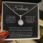 To My Soulmate - I'LL BE WITH YOU FOREVER - Eternal Hope Necklace (14k white gold finish)
