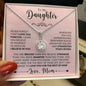 Daughter - Straighten Your Crown - Mom - Eternal Hope Necklace (14k white gold finish)