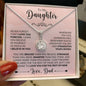 Daughter - Straighten Your Crown - Dad - Eternal Hope Necklace (14k white gold finish)
