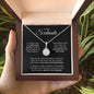 To My Soulmate - I'LL BE WITH YOU FOREVER - Eternal Hope Necklace (14k white gold finish)
