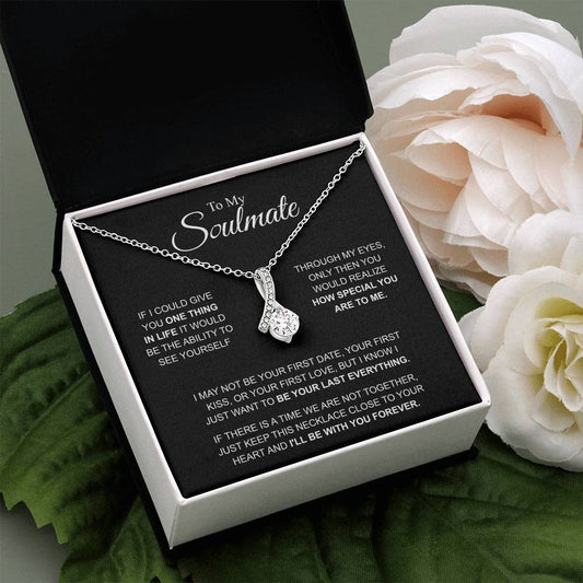To My Soulmate _  I'LL BE WITH YOU FOREVER - Alluring Beauty Necklace (Yellow & White Gold Variants)