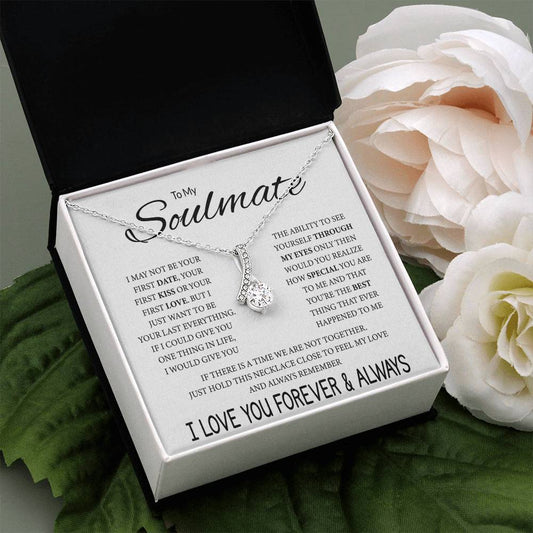To My Soulmate _  I'LL BE WITH YOU FOREVER - Alluring Beauty Necklace (Yellow & White Gold Variants)