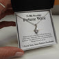 To My Beautiful Future Wife - I LOVE YOU - Alluring Beauty necklace (Yellow & White Gold Variants)