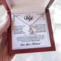 To My Wife - LOVE - Alluring Beauty Necklace (Yellow & White Gold Variants)
