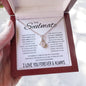 To My Soulmate _  I'LL BE WITH YOU FOREVER - Alluring Beauty Necklace (Yellow & White Gold Variants)