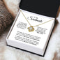 To My Soulmate - I'LL BE WITH YOU FOREVER - Love Knot Necklace (Yellow & White Gold Variants)