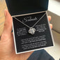 To My Soulmate - I'LL BE WITH YOU FOREVER - Love Knot Necklace (Yellow & White Gold Variants)
