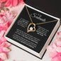 To My Soulmate - I'LL BE WITH YOU FOREVER - Forever Love Necklace (Yellow & White Gold Variants)