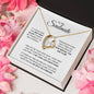 To My Soulmate - I'LL BE WITH YOU FOREVER - Forever Love Necklace (Yellow & White Gold Variants)