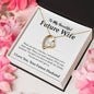 To My Beautiful Future Wife - I LOVE YOU - Forever Love Necklace(Yellow & White Gold Variants)