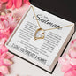 To My Soulmate _ I LOVE YOU FOREVER & ALWAYS - Forever Love Necklace (Yellow & White Gold Variants)